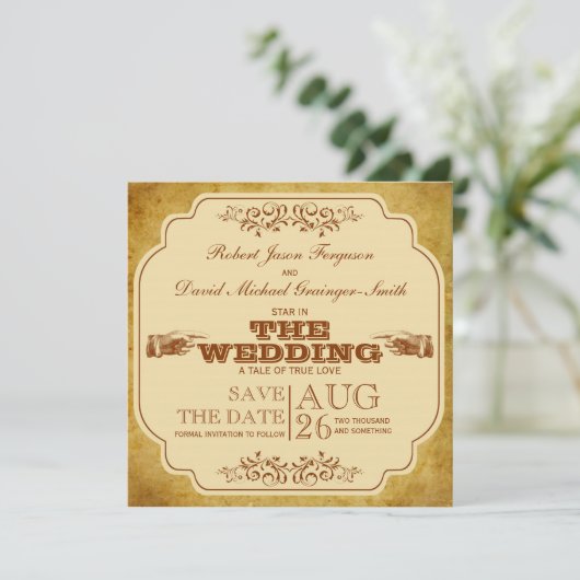  homepage theater bespaart de datum save the date (Staand voorkant)