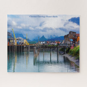 Homer Alaska kerstgroeten Legpuzzel