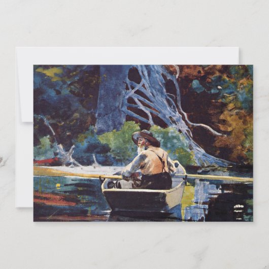 Homer - Andirondack Guide, beroemd schilderij, Kaart (Voorkant)