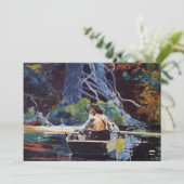 Homer - Andirondack Guide, beroemd schilderij, Kaart (Staand voorkant)