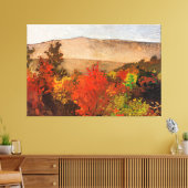 Homer - Autumn Treetops, beroemd schilderij Canvas Afdruk (Insitu (Woonkamer))