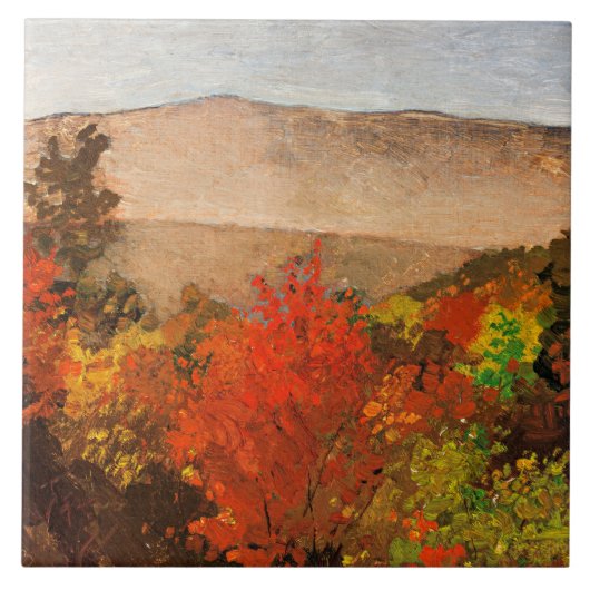 Homer - Autumn Treetops Tegeltje (Voorkant)