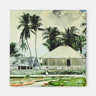 Homer - Cabins, Nassau, beroemd schilderij Magneet