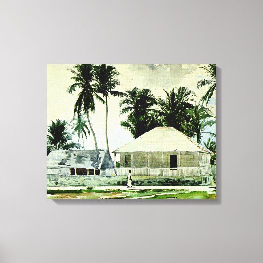 Homer - Cabins, Nassau Canvas Afdruk (Voorkant)