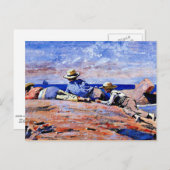 Homer - Drie jongens op de kust Briefkaart (Voorkant / Achterkant)