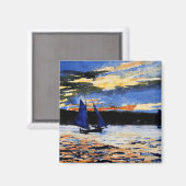 Homer - Gloucester Sunset Briefkaart Magneet (Voorkant / Achterkant)