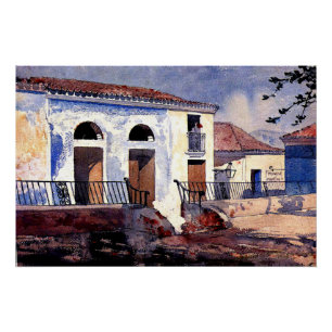 Homer - Huis, Santiago, Cuba Perfect Poster