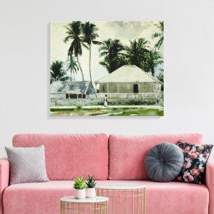 Homer - Hutten, Nassau Canvas Afdruk