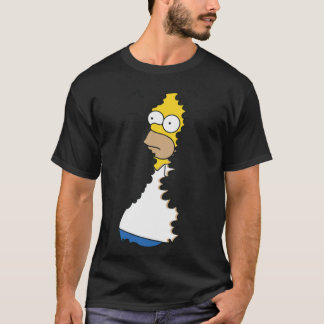 Homer in Hedges Klassieke T-Shirt