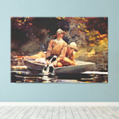 Homer - Na de Hunt Canvas Afdruk (Insitu (Houten vloer))