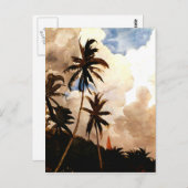 Homer - Palm Trees, Bahama's Briefkaart (Voorkant / Achterkant)