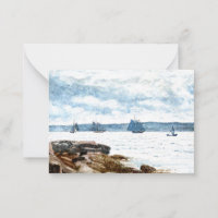 Homer - Sailboten bij Gloucester, schilderij van 1