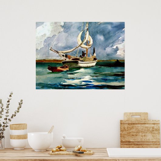 Homer - Sloop, Bermuda Poster (Keuken)