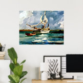 Homer - Sloop, Bermuda Poster (Thuiskantoor)