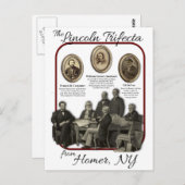 Homer's Lincoln Trifecta Briefkaarten (Voorkant / Achterkant)