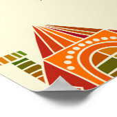 Homes en het patroon van bomen poster (Hoek)