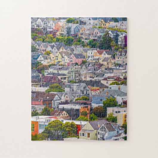 Homes op een Hillside Puzzle Legpuzzel (Verticaal)