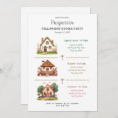 Homes Progressive Fellowship Dinner Invitation Kaart (Voorkant / Achterkant)