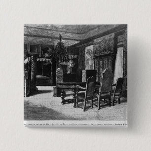 Homes van Victor Hugo Vierkante Button 5,1 Cm