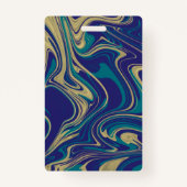 Homeschoing School ID Abstract Foto Badge (Achterkant)