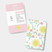 Homeschoing Unschool Private Student Sun Badge (Front & Back)