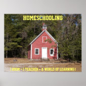 Homescholing Schoolhouse poster (Voorkant)