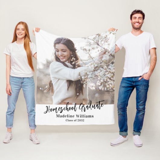 Homeschool Afstuderen Afstuderen Foto Fleece Deken (In situ)