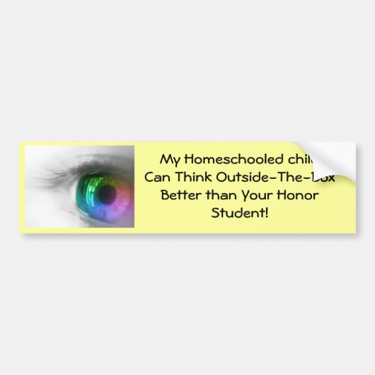 homeschool-Bumpersticker Bumpersticker (Voorkant)