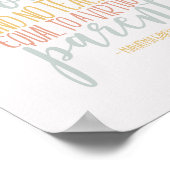 Homeschool Citation Typographie Art Poster (Coin)