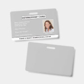 Homeschool CO-OP Adhésion Parent ID Badge (Front & Back)