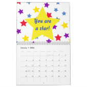 Homeschool Co op schoolbord op rode achtergrond Kalender (Jan 2026)