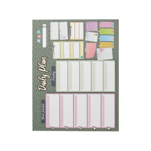HOMESCHOOL DAIN PLANNER bloc-notes (Tourné)
