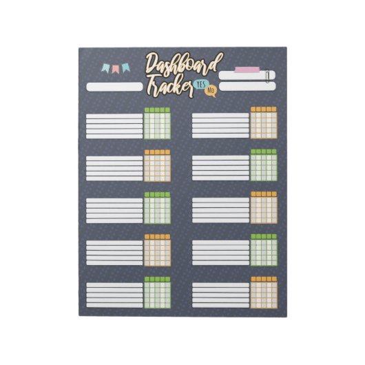 HOMESCHOOL DASHBOARD TRACKER 2 NOTEPAD NOTITIEBLOK (Gedraaid)
