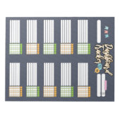 HOMESCHOOL DASHBOARD TRACKER 2 NOTEPAD NOTITIEBLOK (Voorkant)
