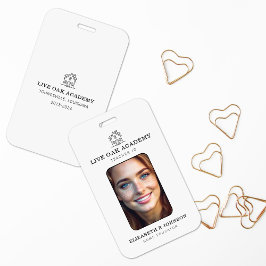 Homeschool Docent ID Badge | Minimalistisch wit