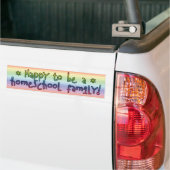 Homeschool familie bumpersticker (Op Truck)