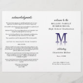 Homeschool Graduation Program Folded Pamphlet Flyer (Voorkant)