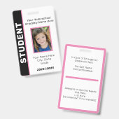Homeschool Leerling ID Badge (Voor- en achterkant)