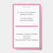 Homeschool Leerling ID Badge (Achterkant)