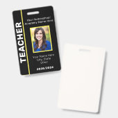 Homeschool leraar ID Badge (Voor- en achterkant)