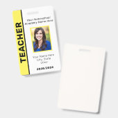 Homeschool leraar ID Badge (Voor- en achterkant)