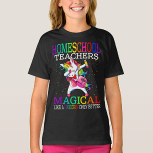 Homeschool leraren magisch als een eenhoorn t-shirt