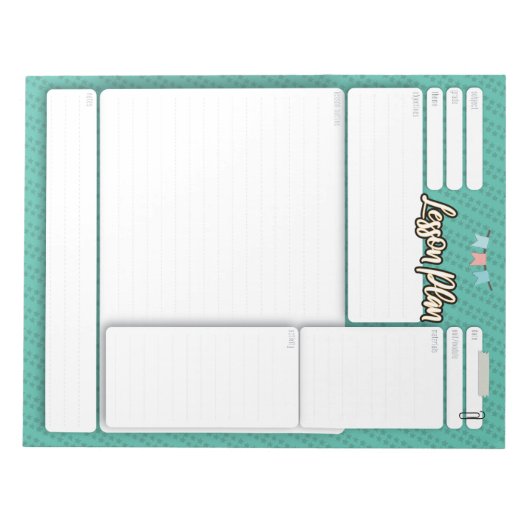 HOMESCHOOL LESSON PLAN 2 GROENE notebookKAART Notitieblok (Voorkant)