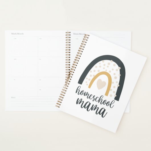 Homeschool Mama Boho Rainbow Heart (Devant avec enveloppe)