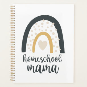 Homeschool Mama Boho Rainbow Heart