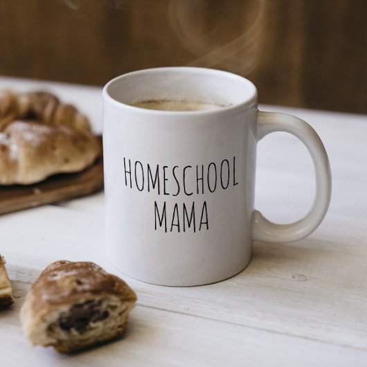 "Homeschool Mama" RAE DUNN geïnspireerd Koffiemok