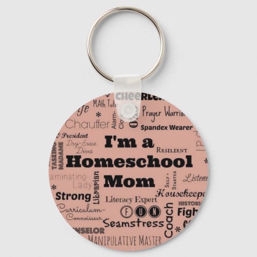 Homeschool mama sleutelhanger (Voorkant)