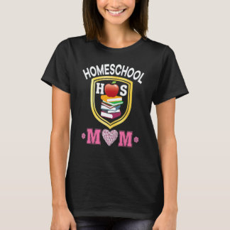 Homeschool Moeder Terug naar school Moeder Vader K T-shirt