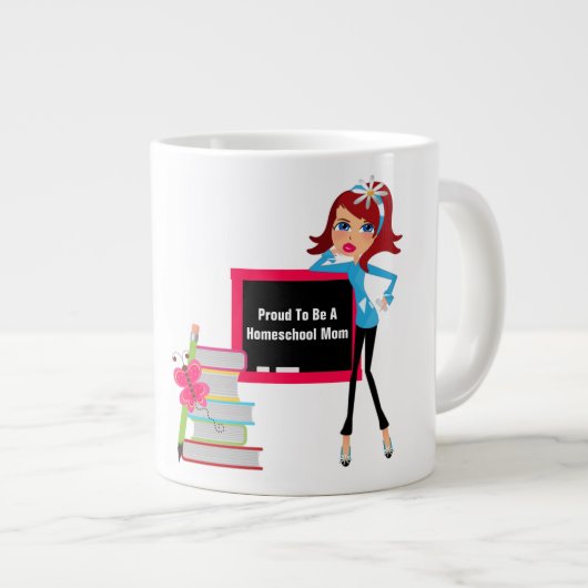 Homeschool Mom - Jumbo Mug (Devant droit)