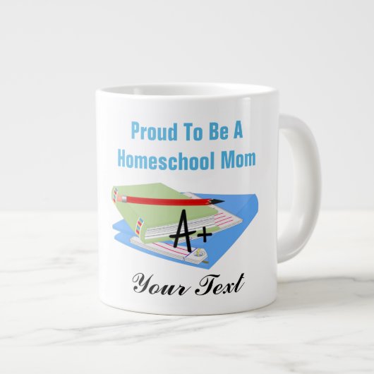 Homeschool Mom - Jumbo Mug (Devant droit)